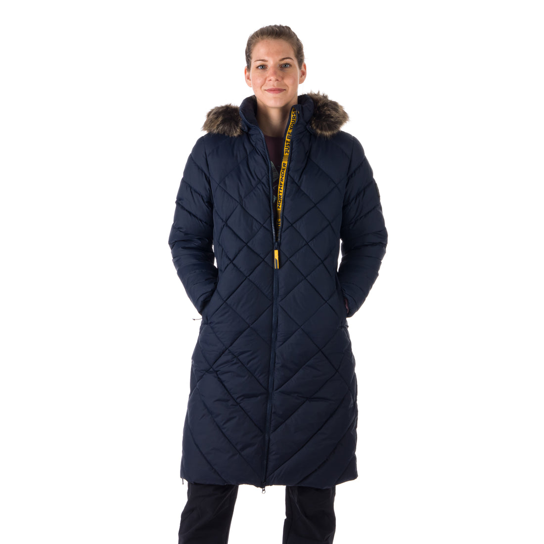 BU-6074SP women's casual like down jacket long style GINA