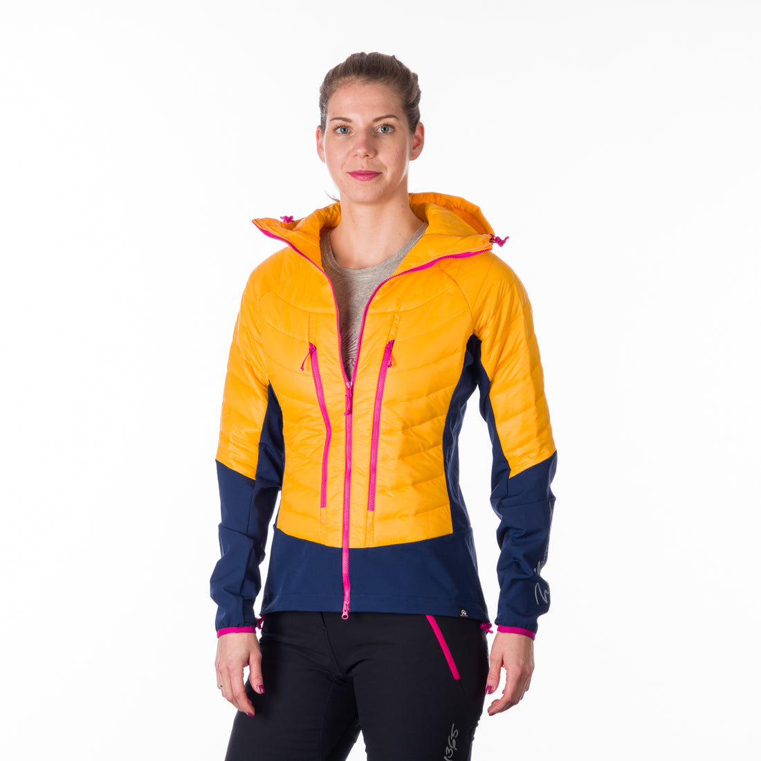 BU-6110SKP women's active ski-touring softshell hybrid jacket padded Primaloft Gold OPALENA