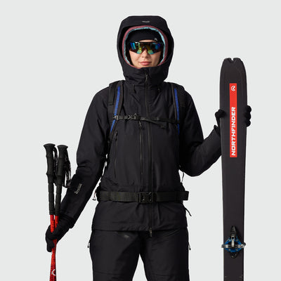 BU-6112SKP women's ski-touring technical hardshell jacket Dermizax™EV MURANSKA