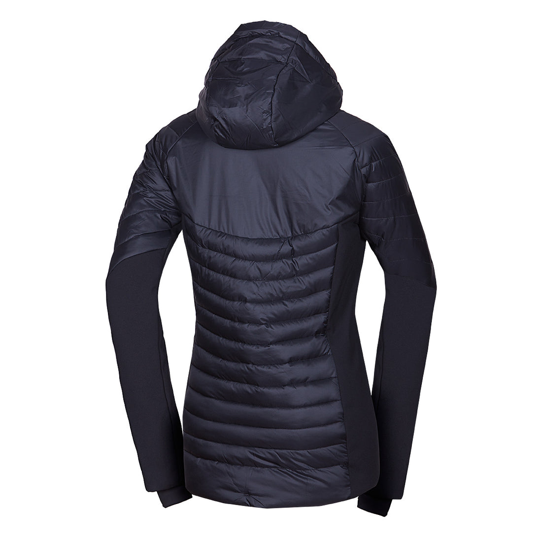 BU-6131OR women's outdoor hybrid like down jacket with softshell PHYLLIS