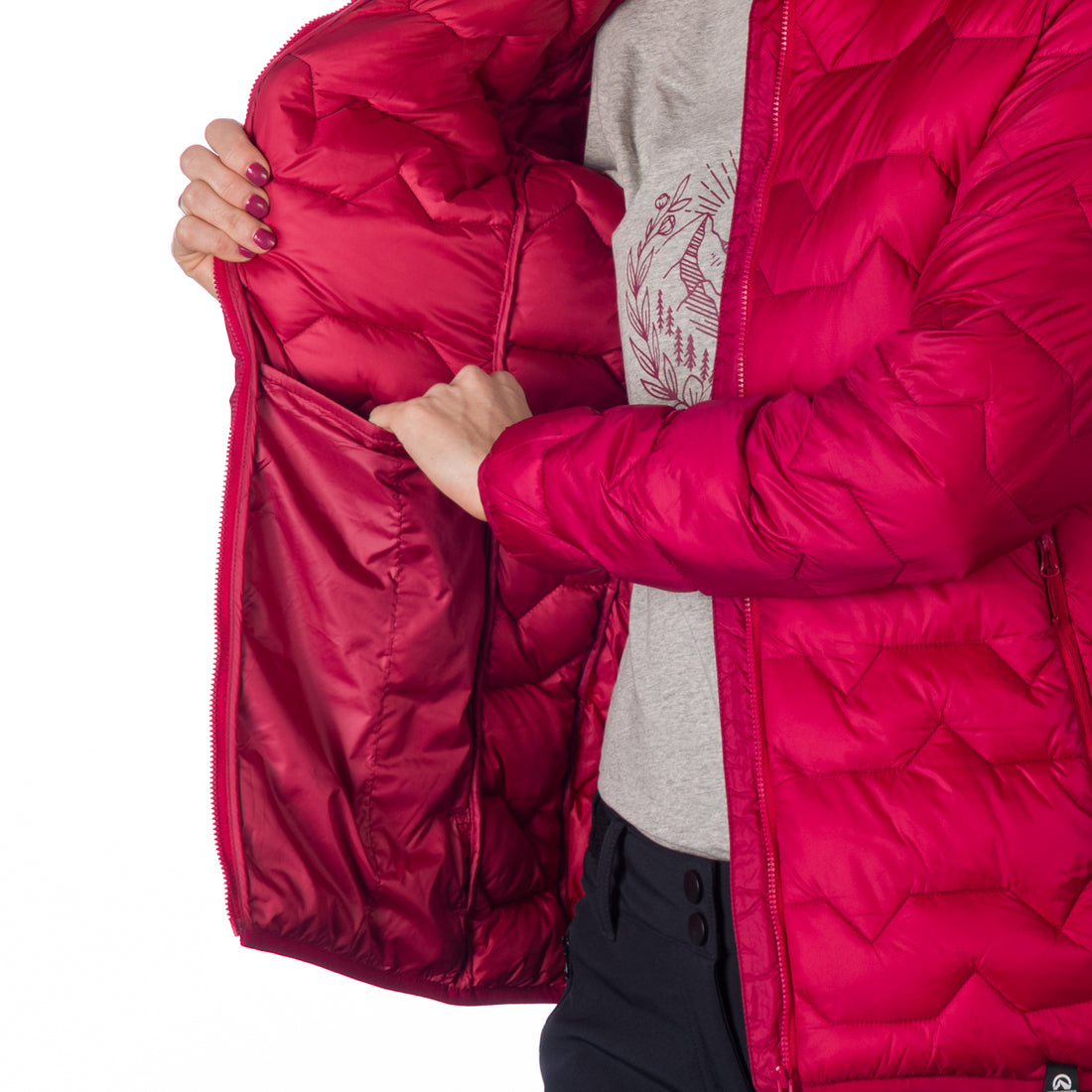 BU-6132OR women's outdoor like down jacket insulated ELMA