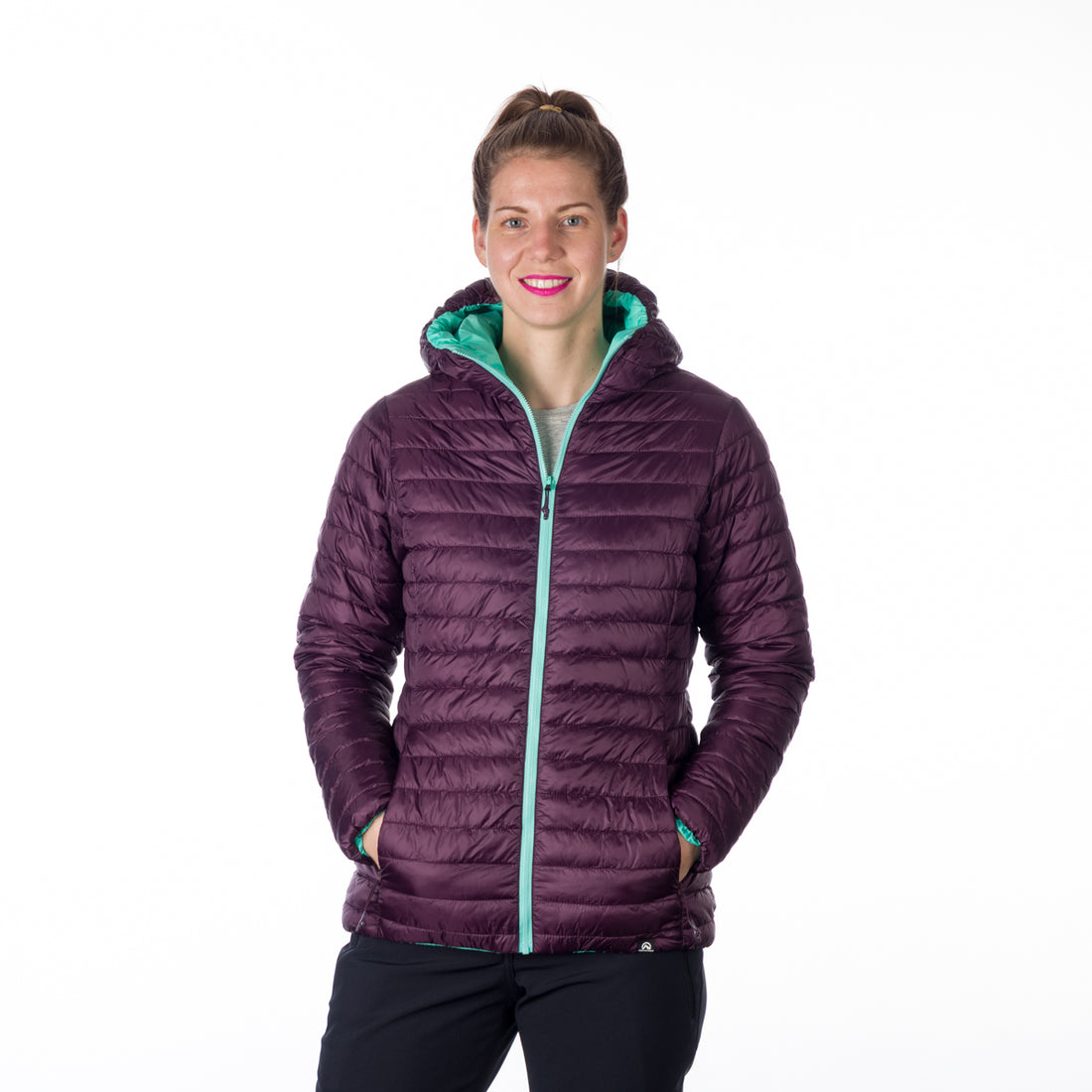 BU-6134OR women's insulated reversible hoody jacket JANET