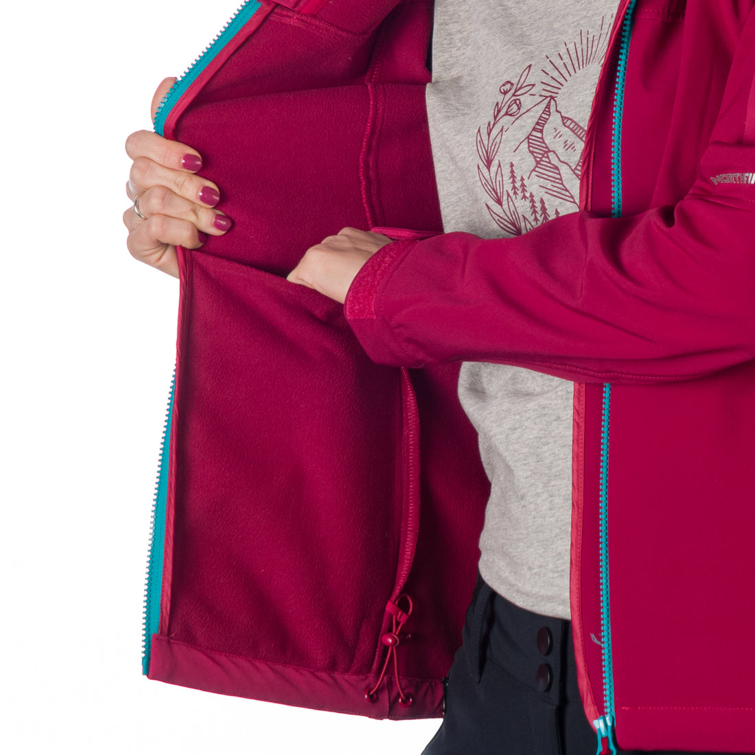 BU-6135OR women's travel elegant softshell jacket 3L JEANNE