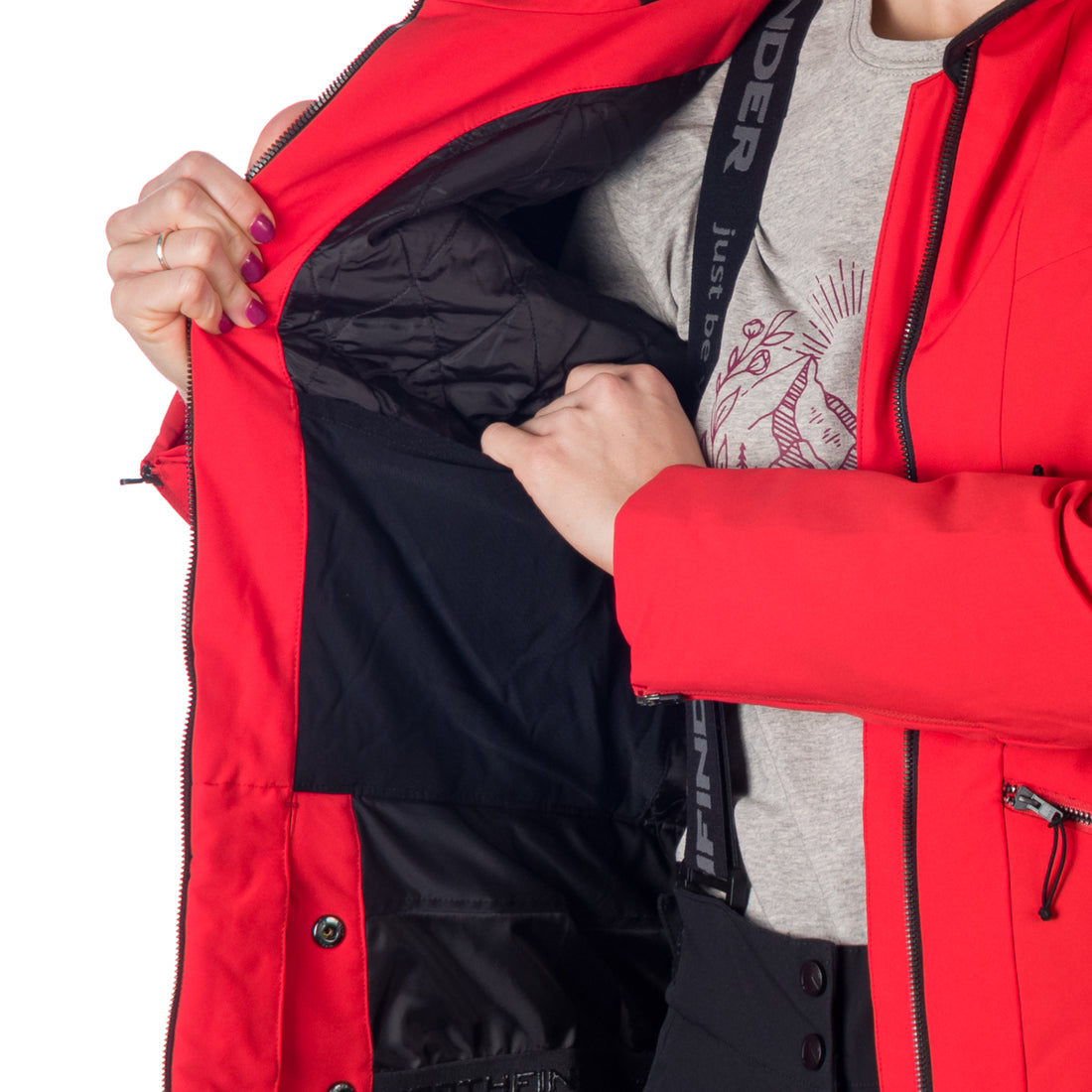 BU-6146SNW women ski insulated jacket MARJORIE
