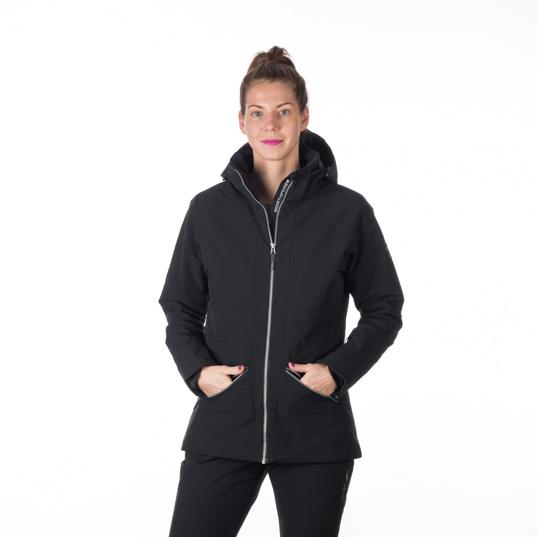 BU-6147SNW women ski trendy prolonged jacket OPAL