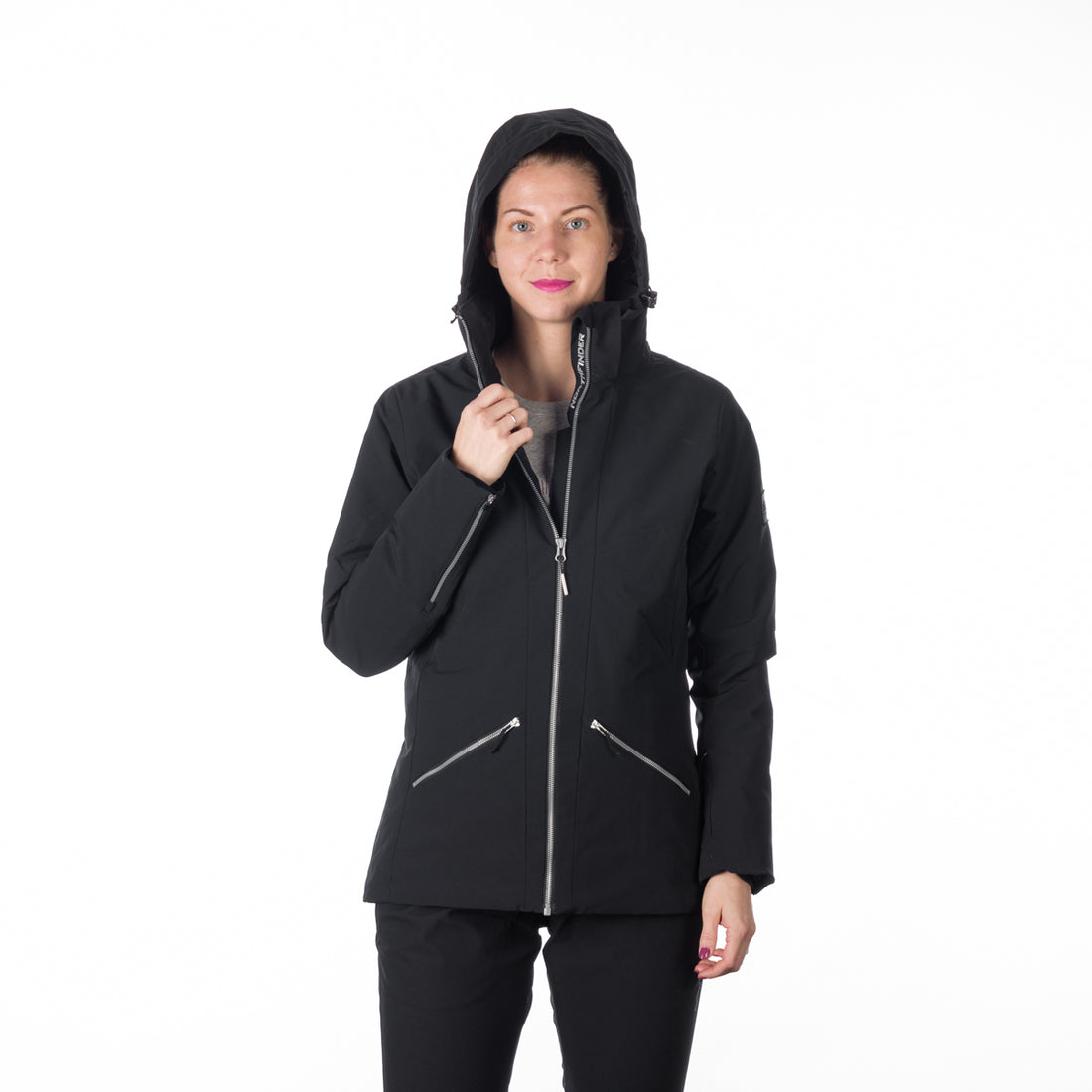 BU-6147SNW women ski trendy prolonged jacket OPAL