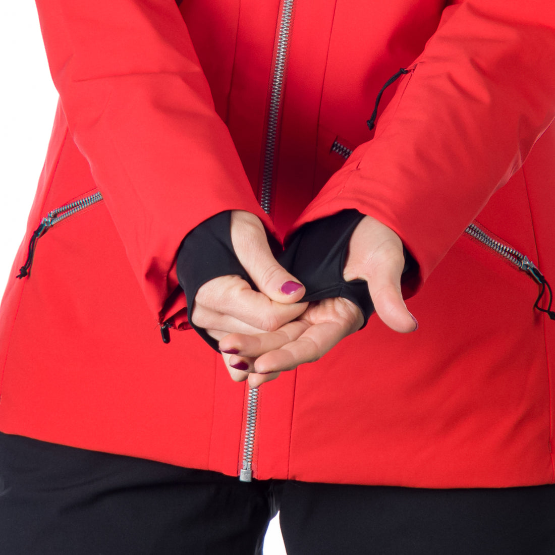 BU-6147SNW women ski trendy prolonged jacket OPAL