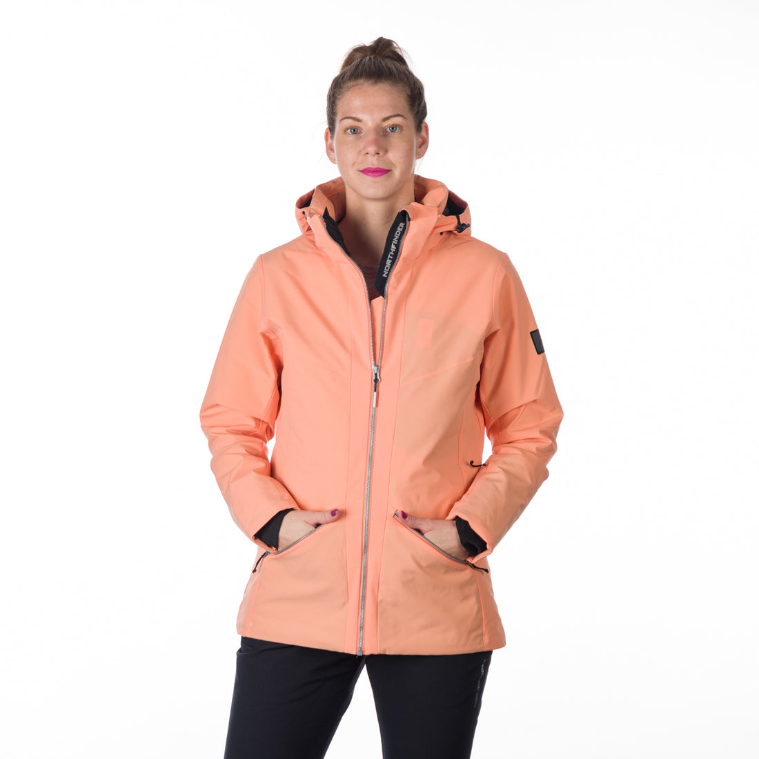 BU-6147SNW women ski trendy prolonged jacket OPAL