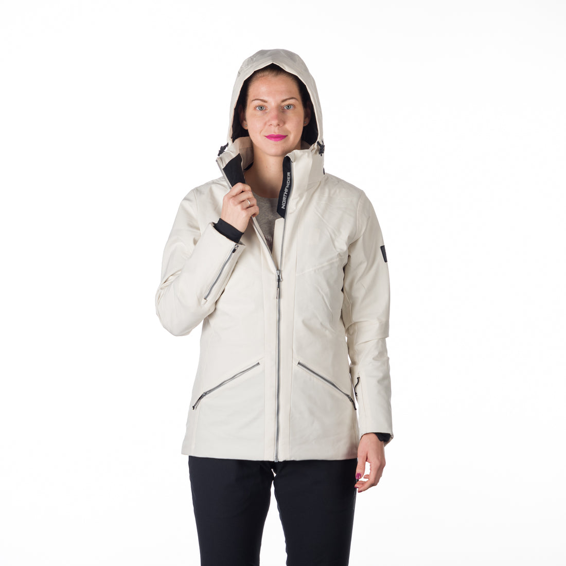 BU-6147SNW women ski trendy prolonged jacket OPAL
