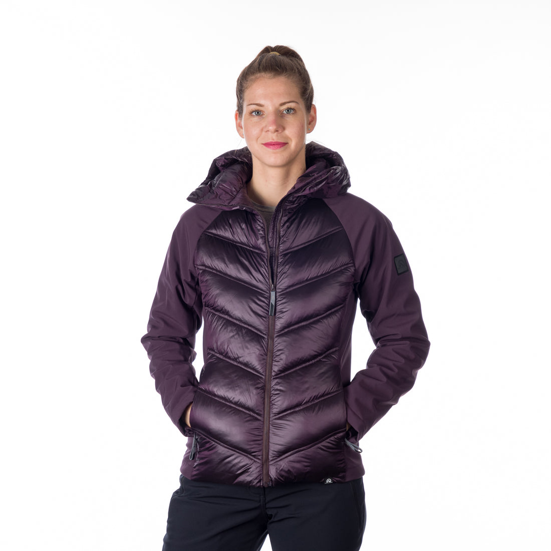 BU-6154SP women's trendy insulated jacket combined with softshell RITA