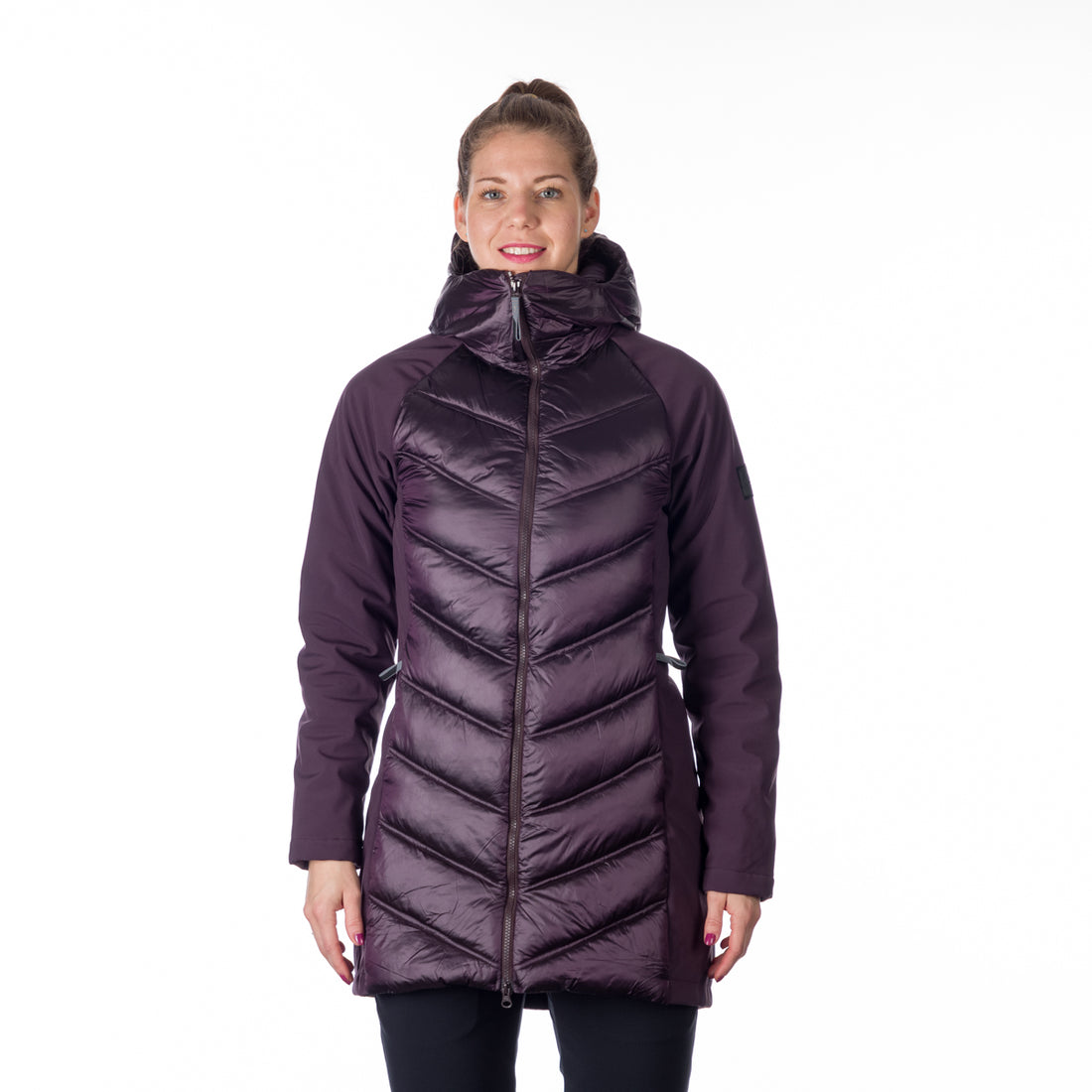 BU-6155SP women's trendy insulated jacket combined with softshell MARGIE