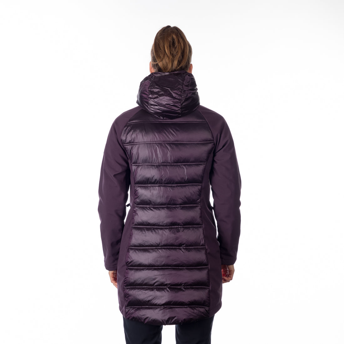 BU-6155SP women's trendy insulated jacket combined with softshell MARGIE