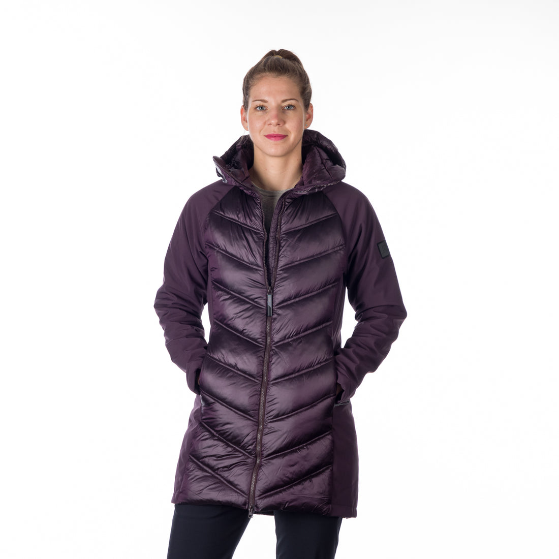 BU-6155SP women's trendy insulated jacket combined with softshell MARGIE