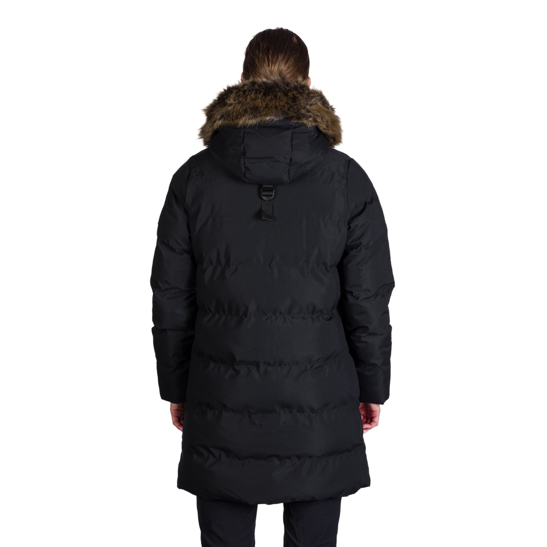 BU-6157SP women's sport insulated prolonged jacket with fur RHEA