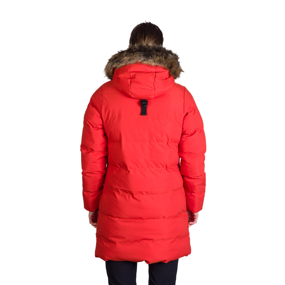 BU-6157SP women's sport insulated prolonged jacket with fur RHEA