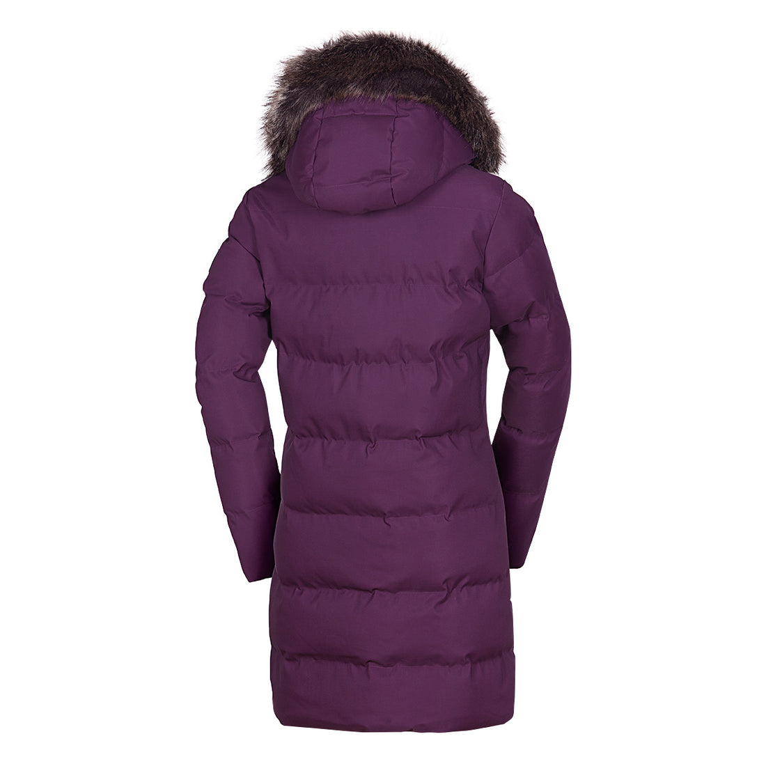BU-6157SP women's sport insulated prolonged jacket with fur RHEA
