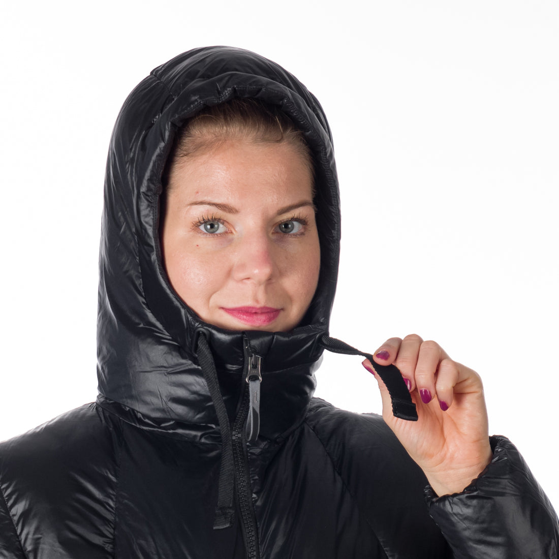 BU-6158SP women´s casual like down jacket long style CONSTANCE