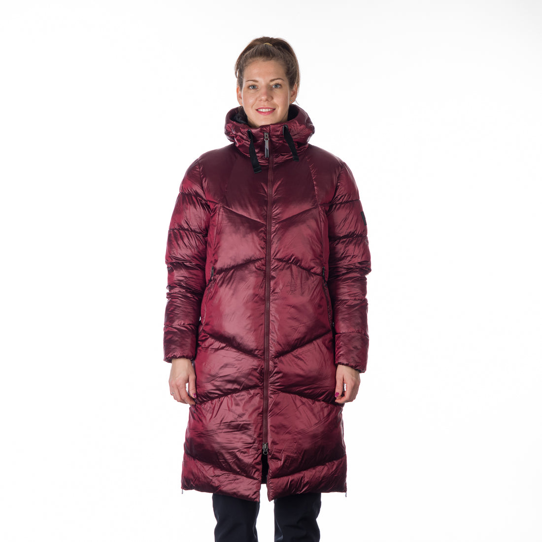 BU-6158SP women´s casual like down jacket long style CONSTANCE