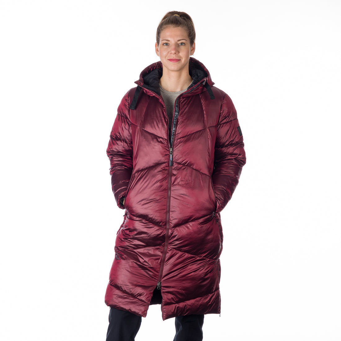 BU-6158SP women´s casual like down jacket long style CONSTANCE