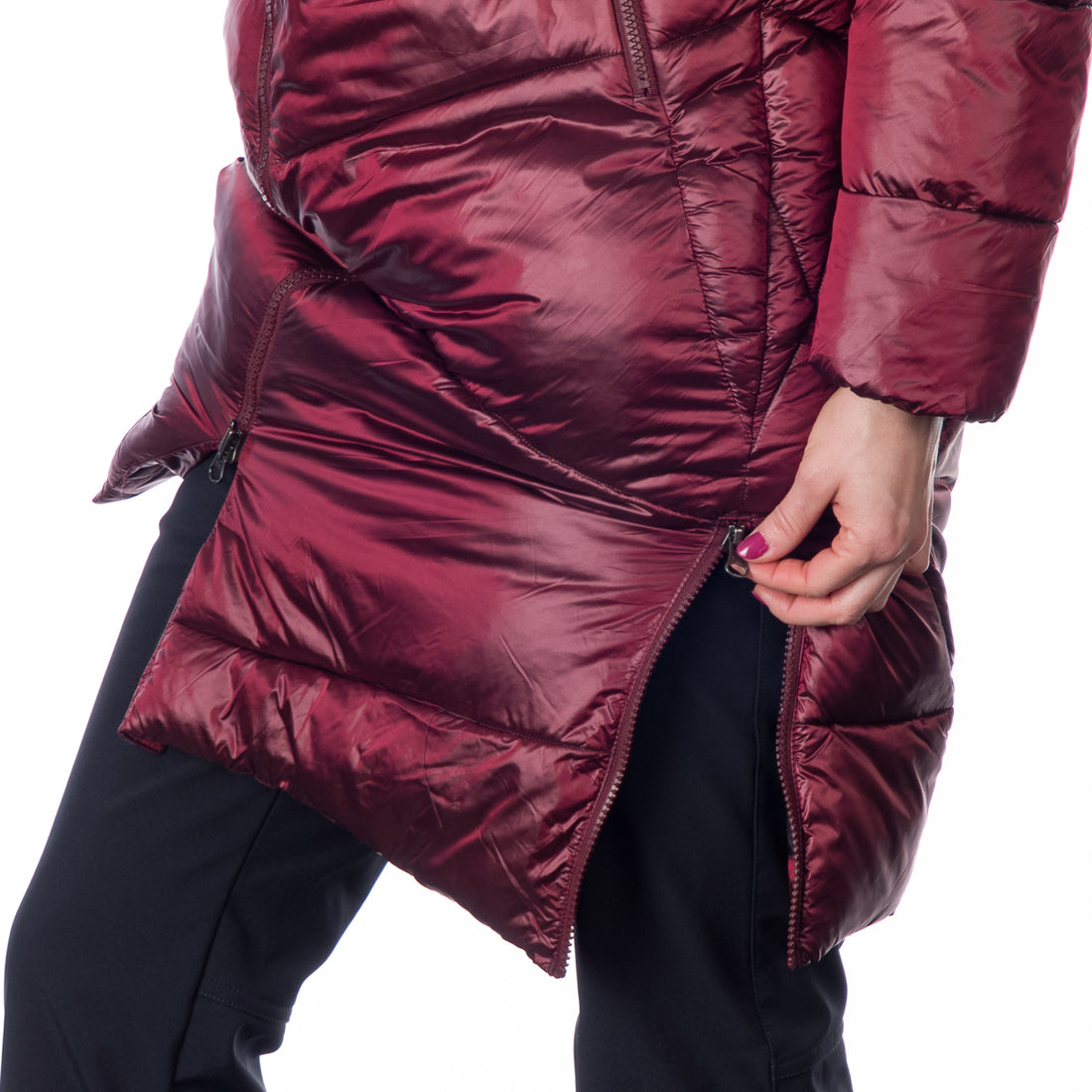 BU-6158SP women´s casual like down jacket long style CONSTANCE