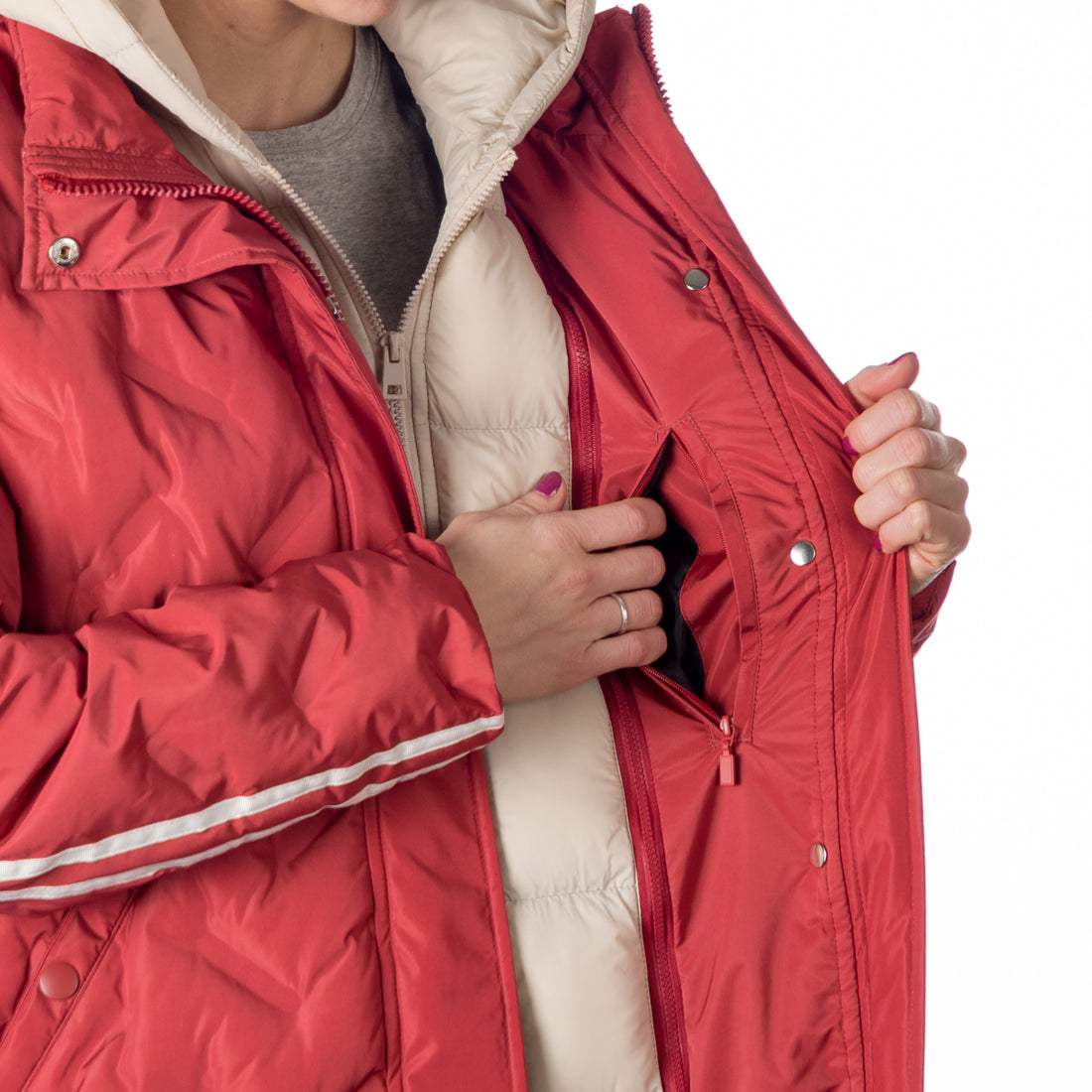 BU-6159SP woman´s sport downlike jacket long style ENID