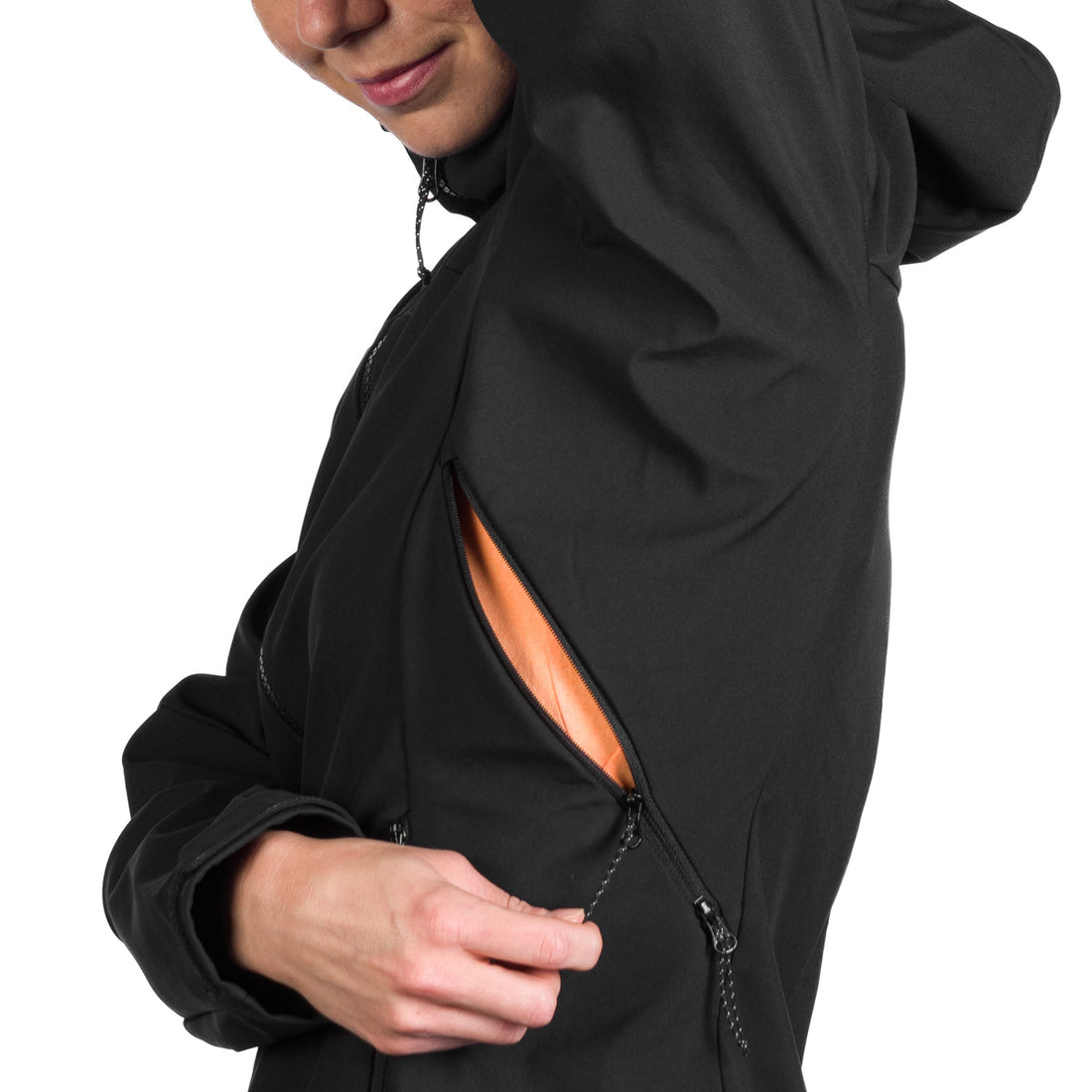 BU-6182OR women's outdoor hoody mountain softshell 3L jacket PATTY