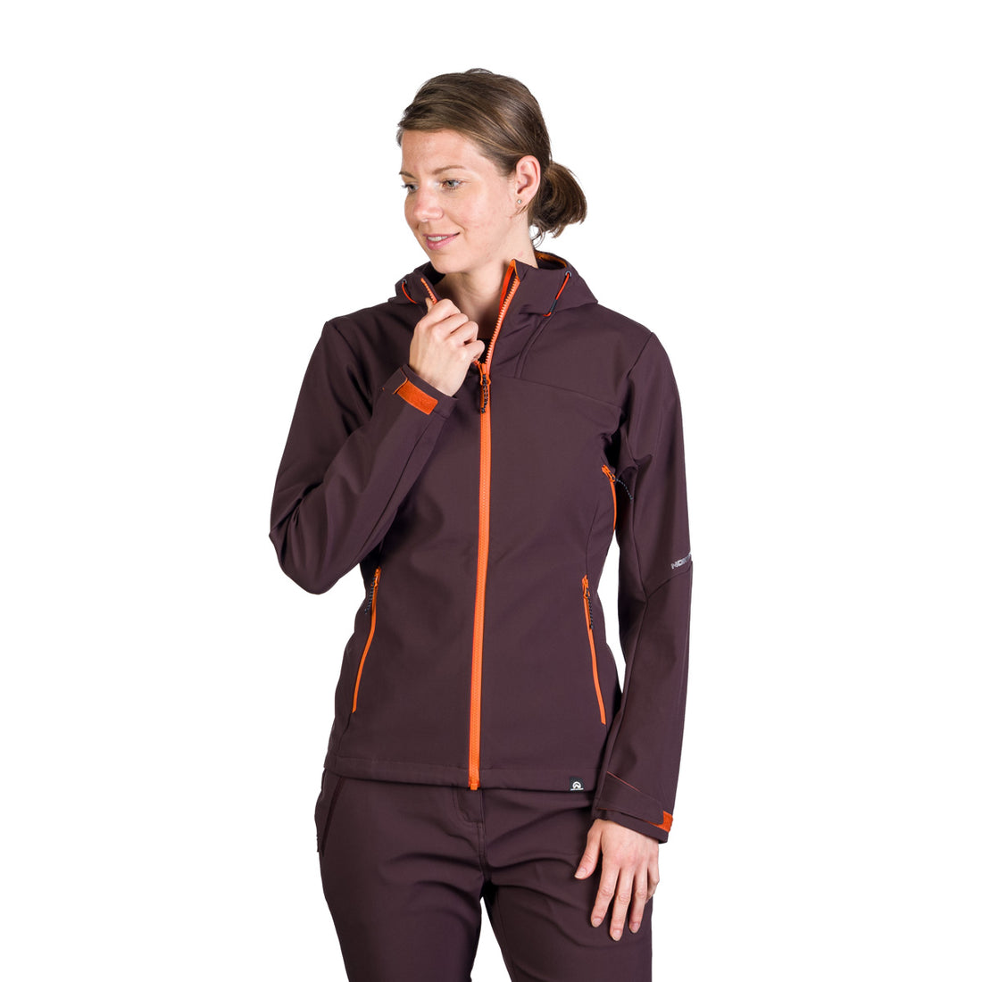 BU-6182OR women's outdoor hoody mountain softshell 3L jacket PATTY