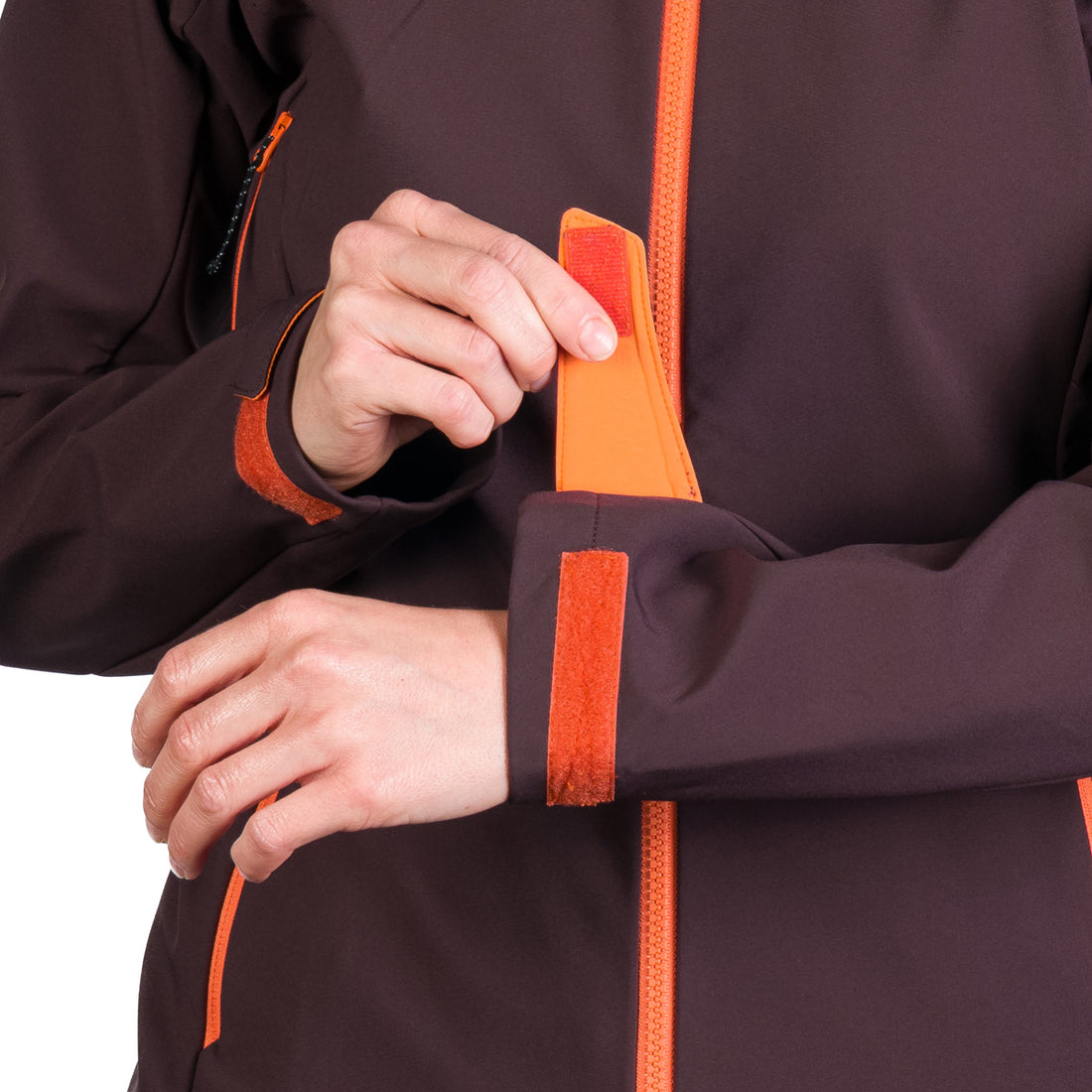 BU-6182OR women's outdoor hoody mountain softshell 3L jacket PATTY