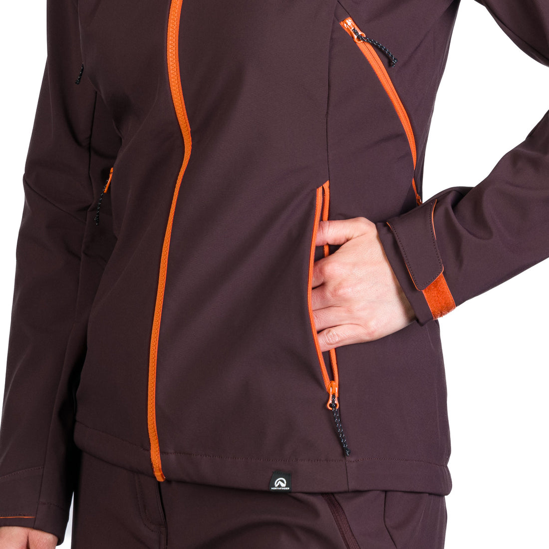 BU-6182OR women's outdoor hoody mountain softshell 3L jacket PATTY