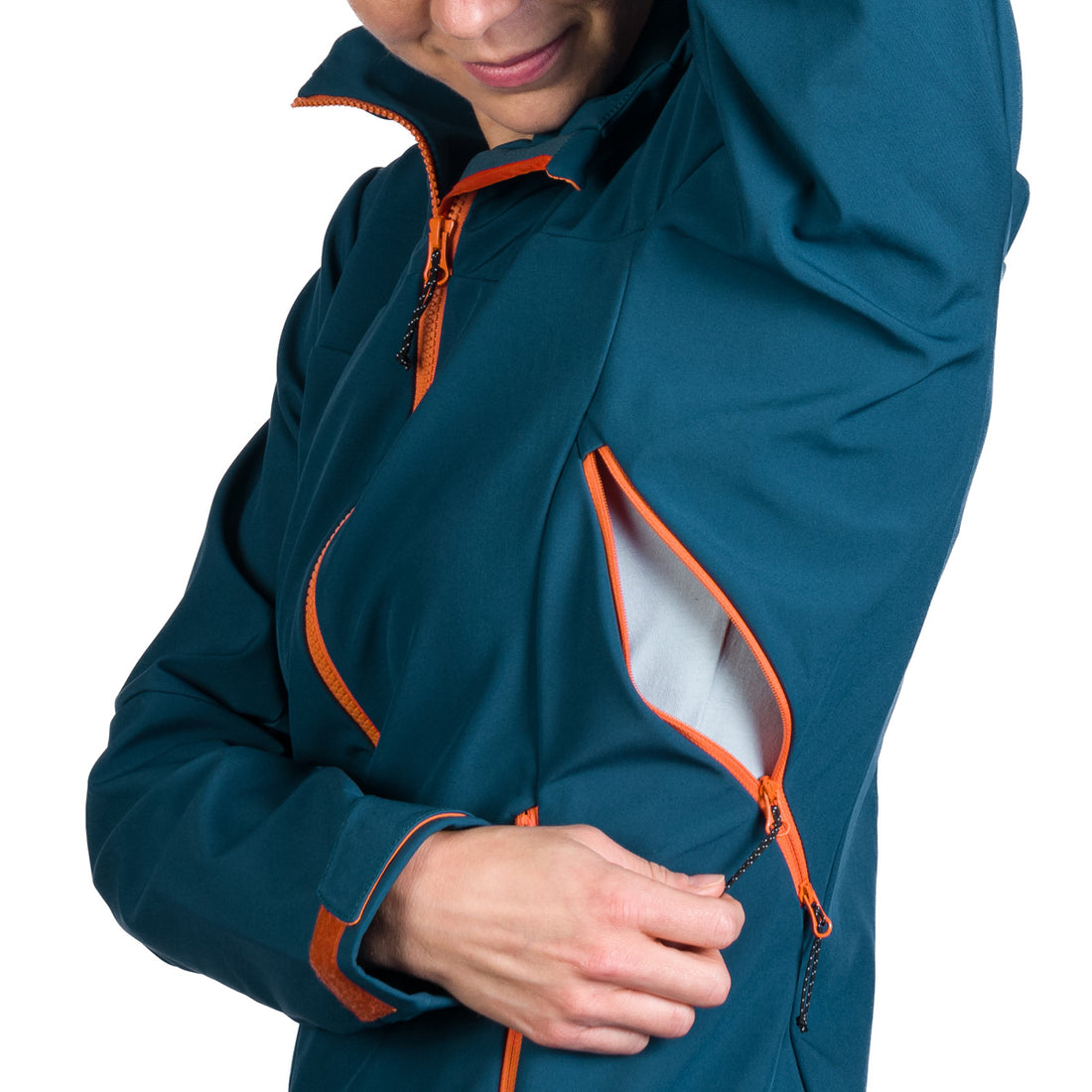 BU-6182OR women's outdoor hoody mountain softshell 3L jacket PATTY