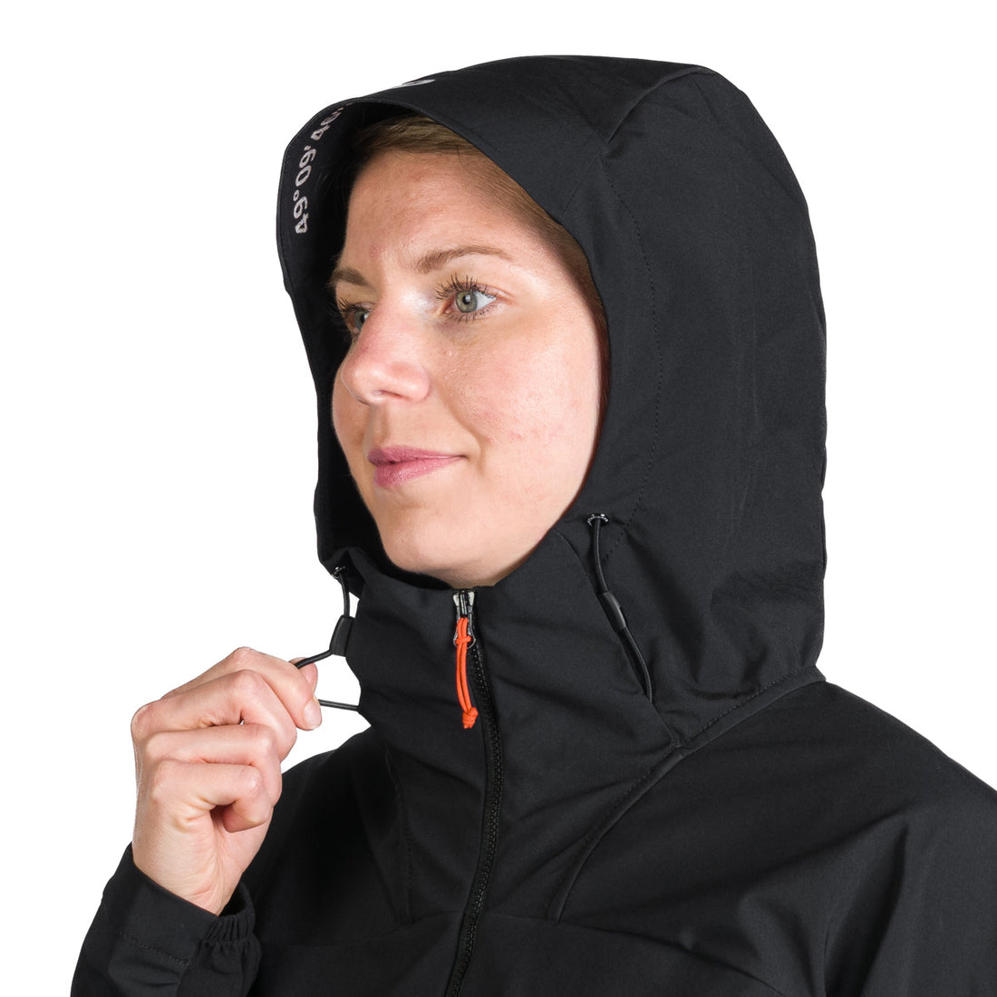 BU-6183OR women's trekking hybrid softshell active jacket DONNA
