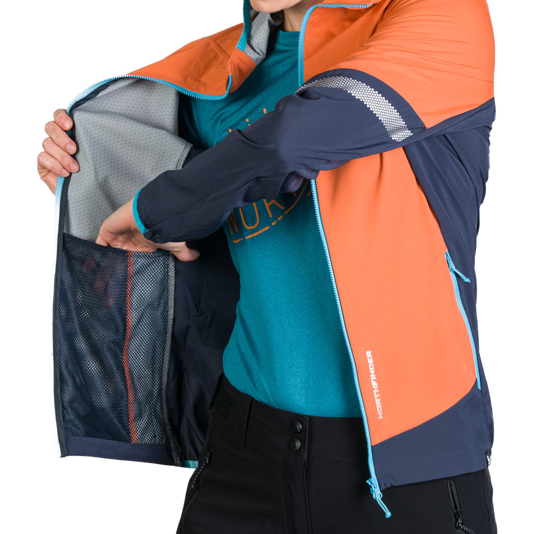 BU-6185OR women's trekking hybrid multisport lightweight jacket 2.5L DELORES