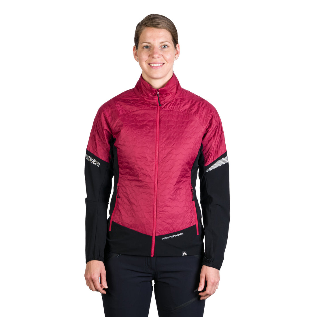 BU-6186OR women's light insulated active hybrid jacket  THERESA