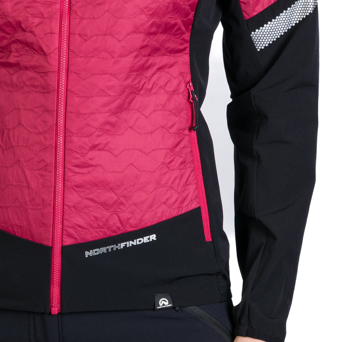 BU-6186OR women's light insulated active hybrid jacket  THERESA