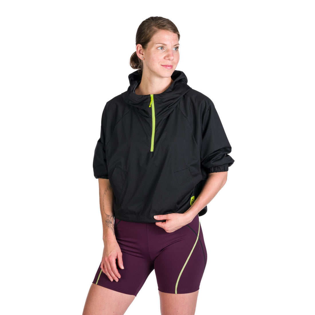 BU-6193SP women's oversized cropped lightweight jacket 2.5L PAMELA