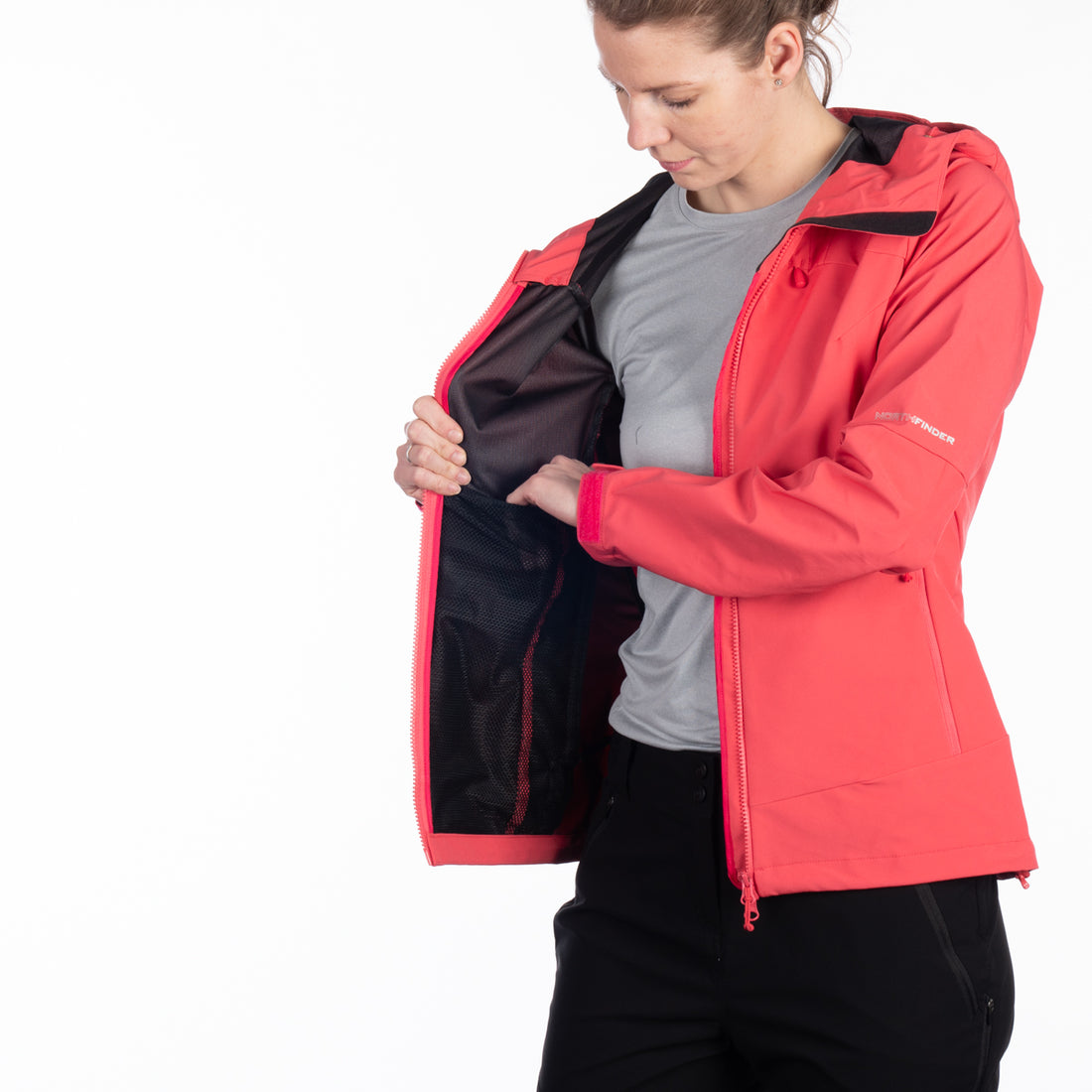 BU-62001OR women's outdoor softshell jacket 3L