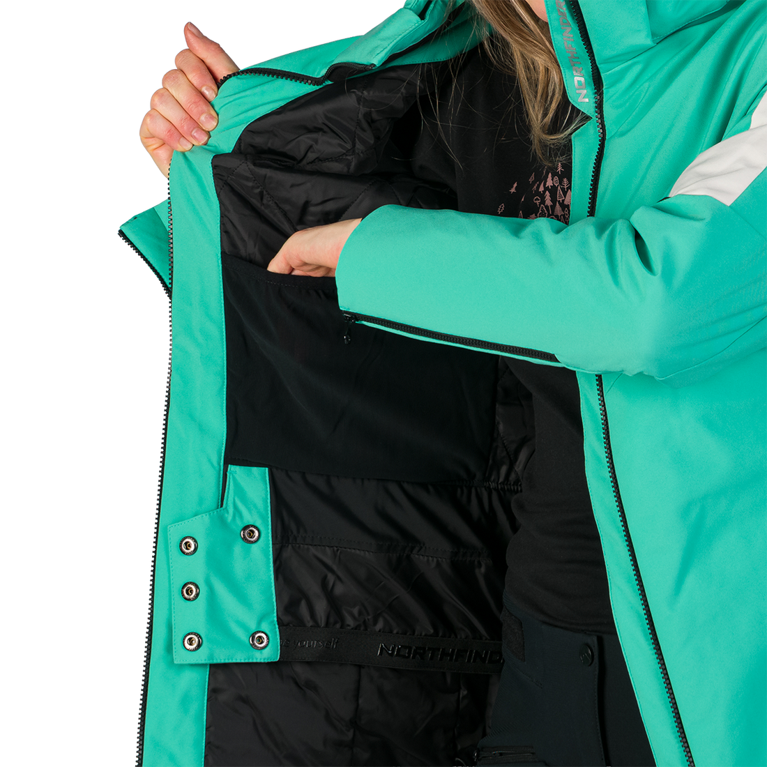 BU-6204SNW women's ski freerider insulated jacket SHERRI