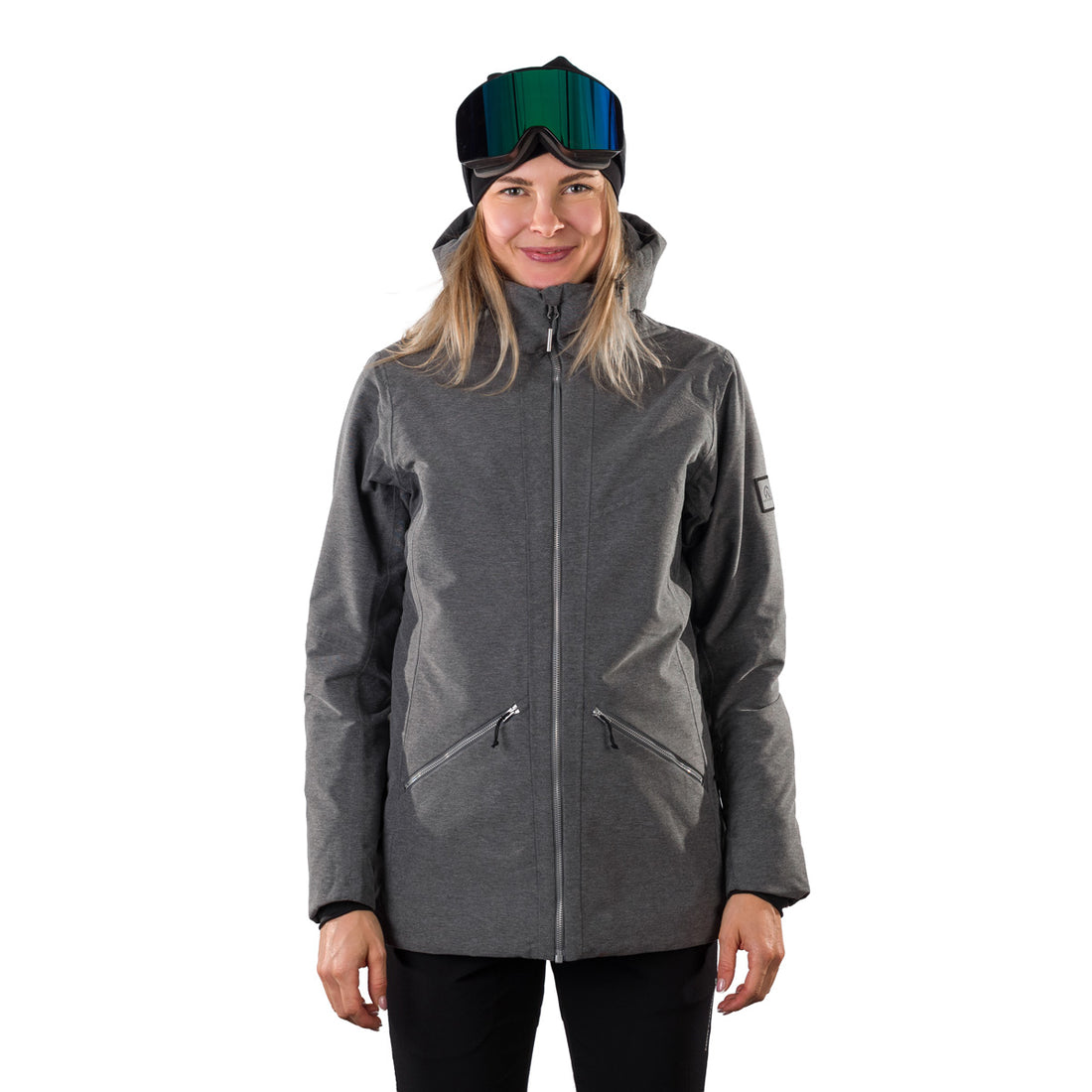 BU-62053SNW women's ski insulated melange jacket PATRICE