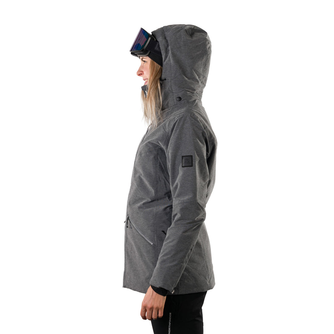 BU-62053SNW women's ski insulated melange jacket PATRICE