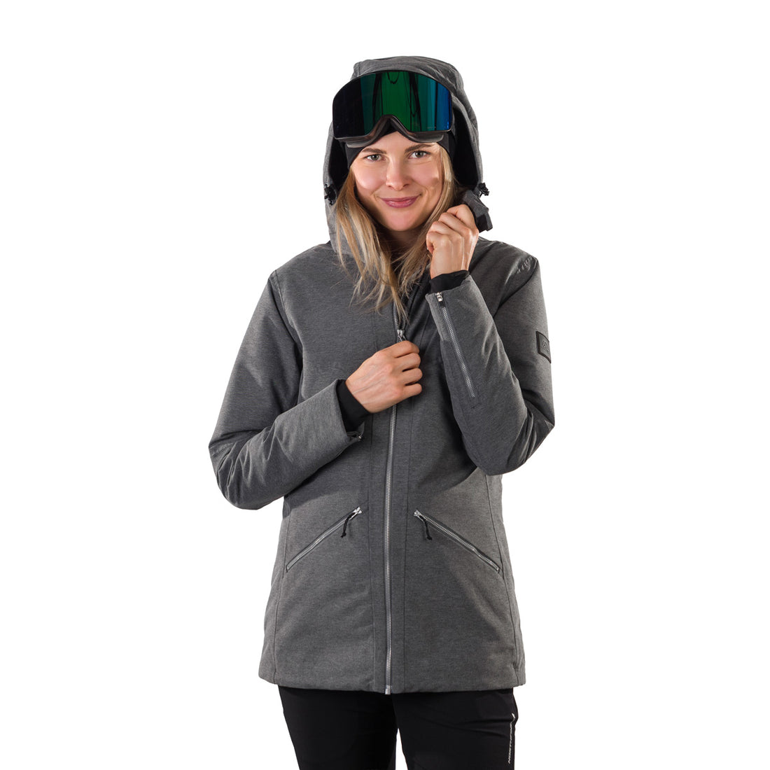 BU-62053SNW women's ski insulated melange jacket PATRICE