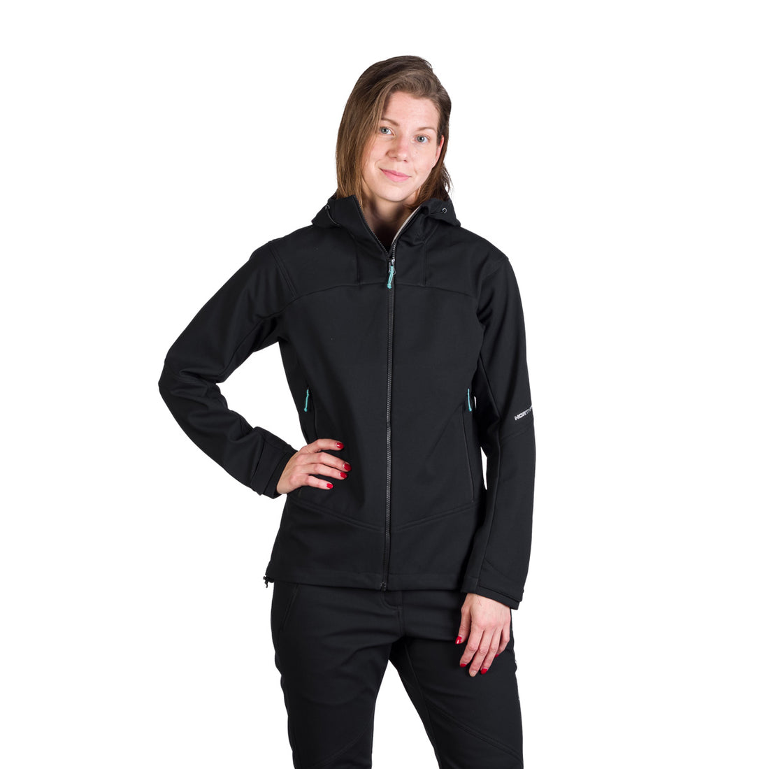 BU-6240OR women's outdoor hoody softshell jacket 3L TINA