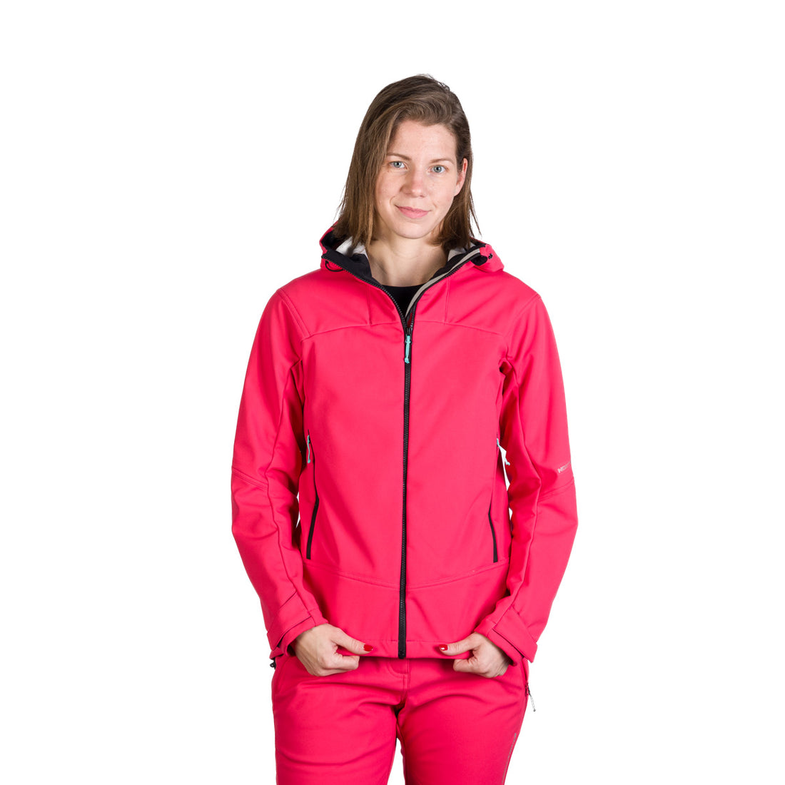 BU-6240OR women's outdoor hoody softshell jacket 3L TINA