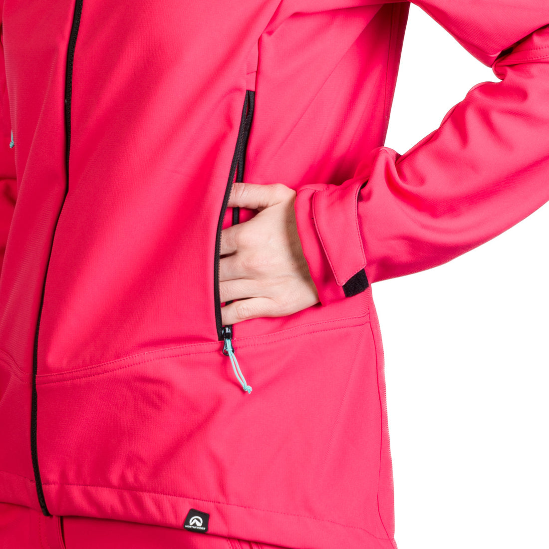 BU-6240OR women's outdoor hoody softshell jacket 3L TINA