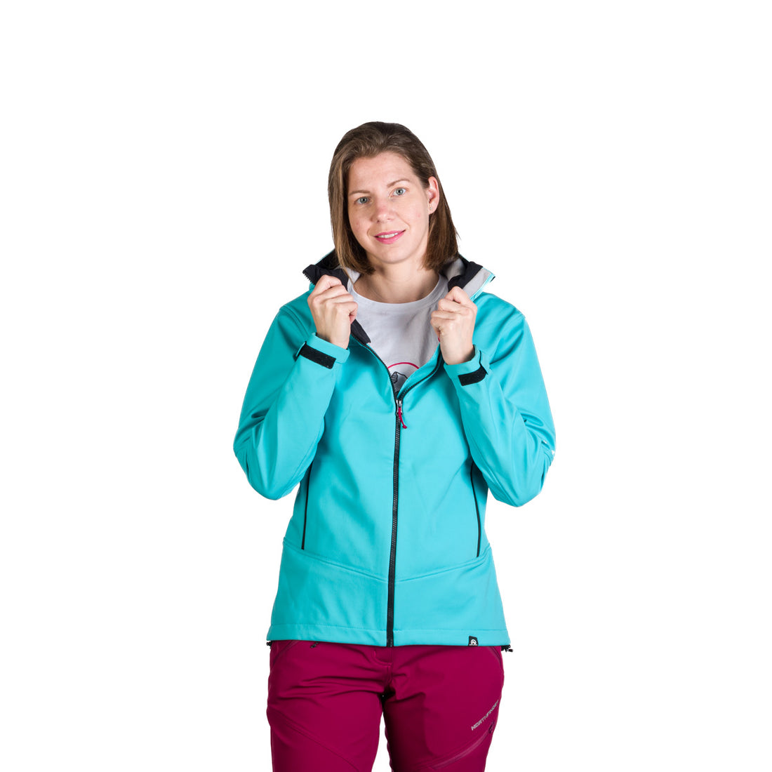 BU-6240OR women's outdoor hoody softshell jacket 3L TINA