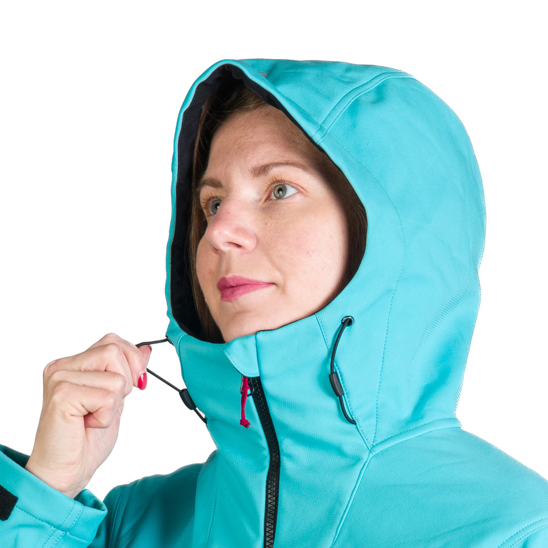 BU-6240OR women's outdoor hoody softshell jacket 3L TINA
