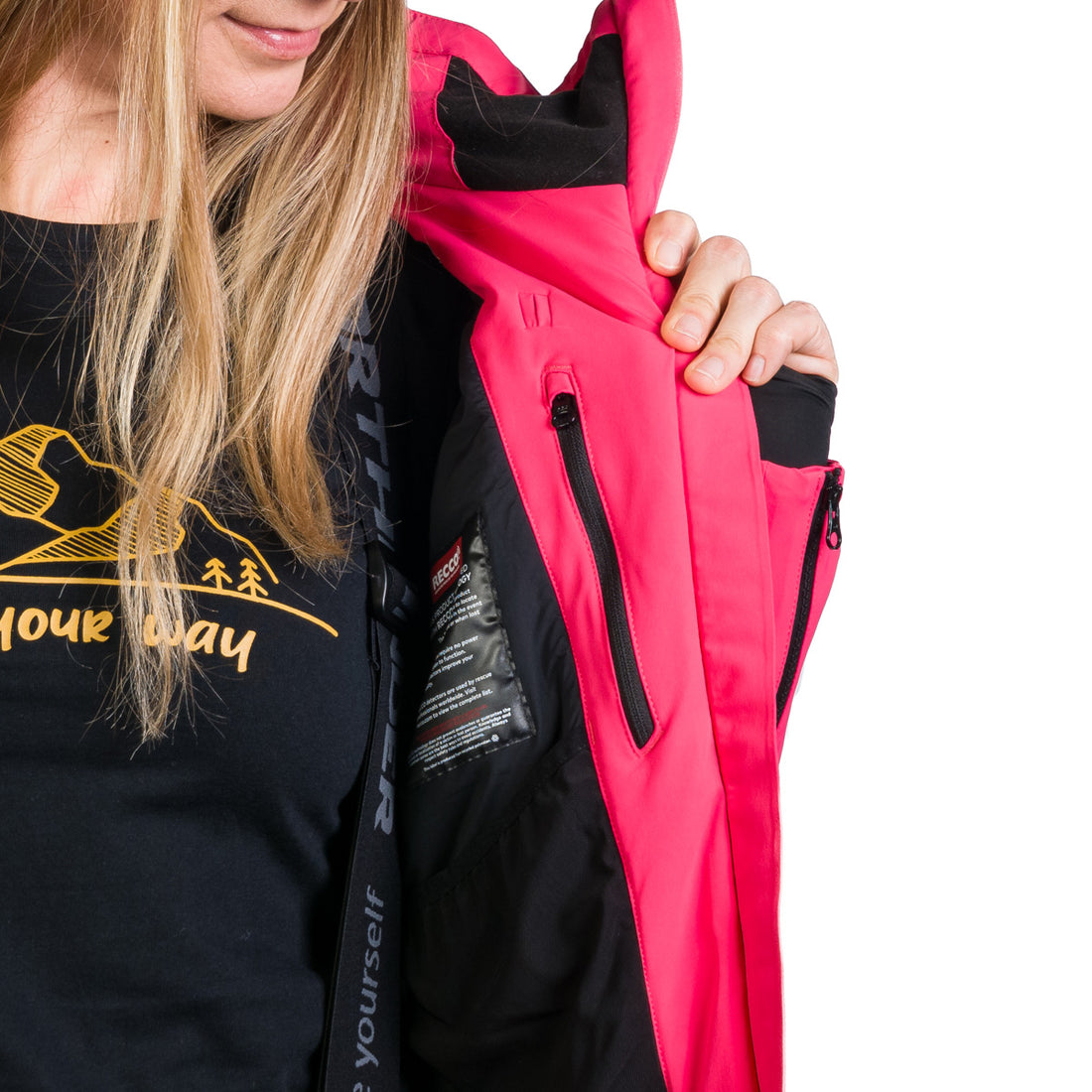 BU-6253SNW women's ski technical jacket fully featured DEBBY
