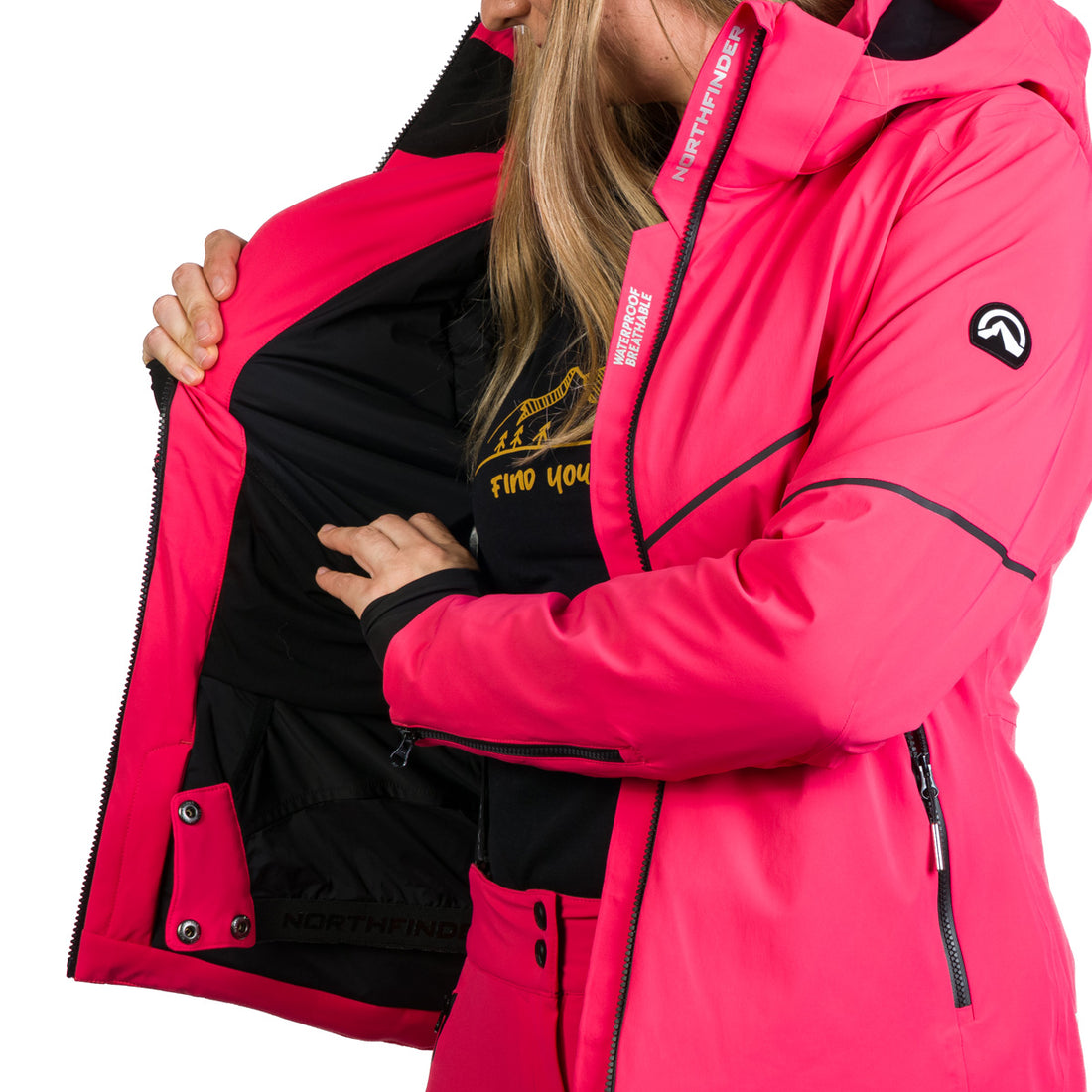 BU-6253SNW women's ski technical jacket fully featured DEBBY