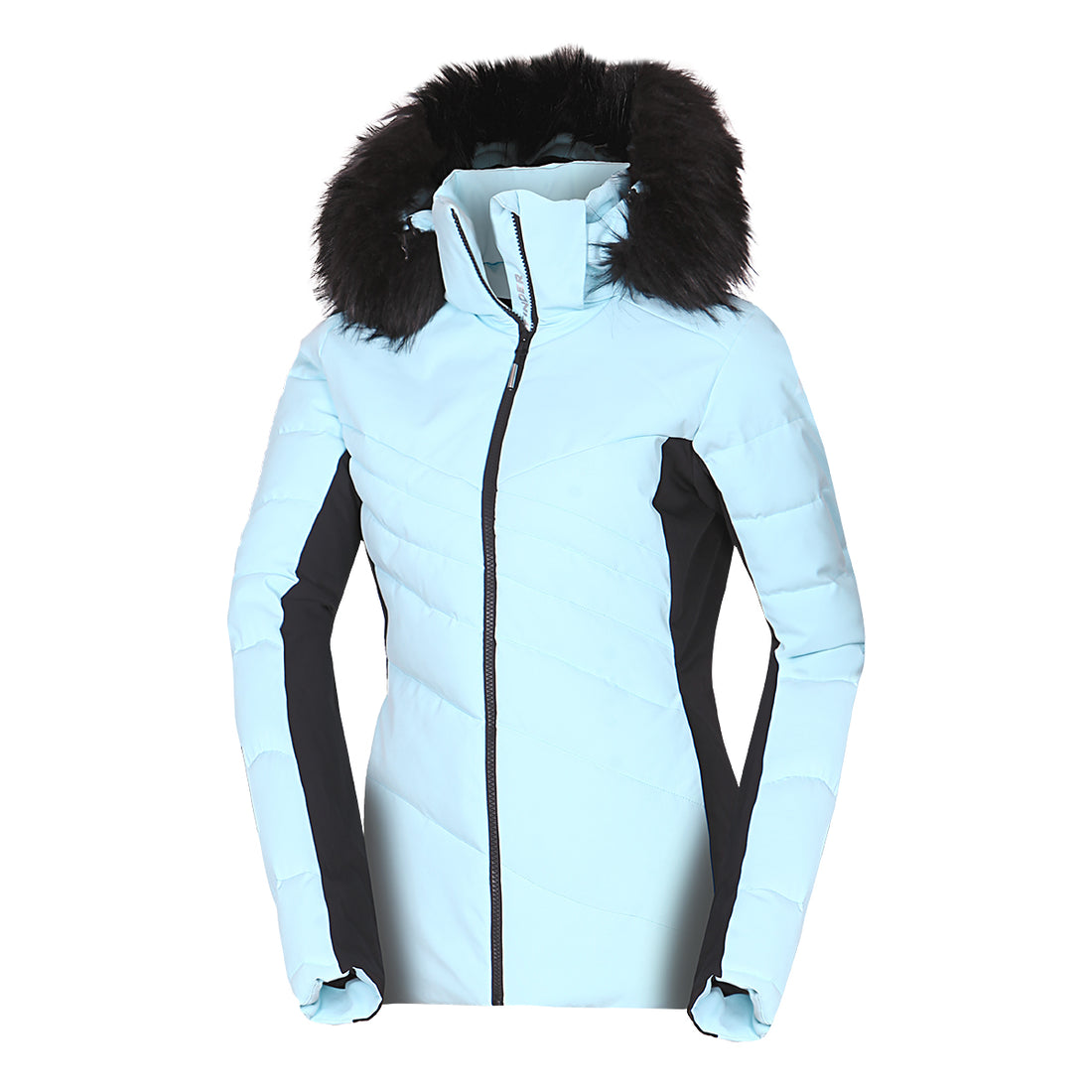 BU-6256SNW women's ski insulated trendy jacket with fur KELLIE