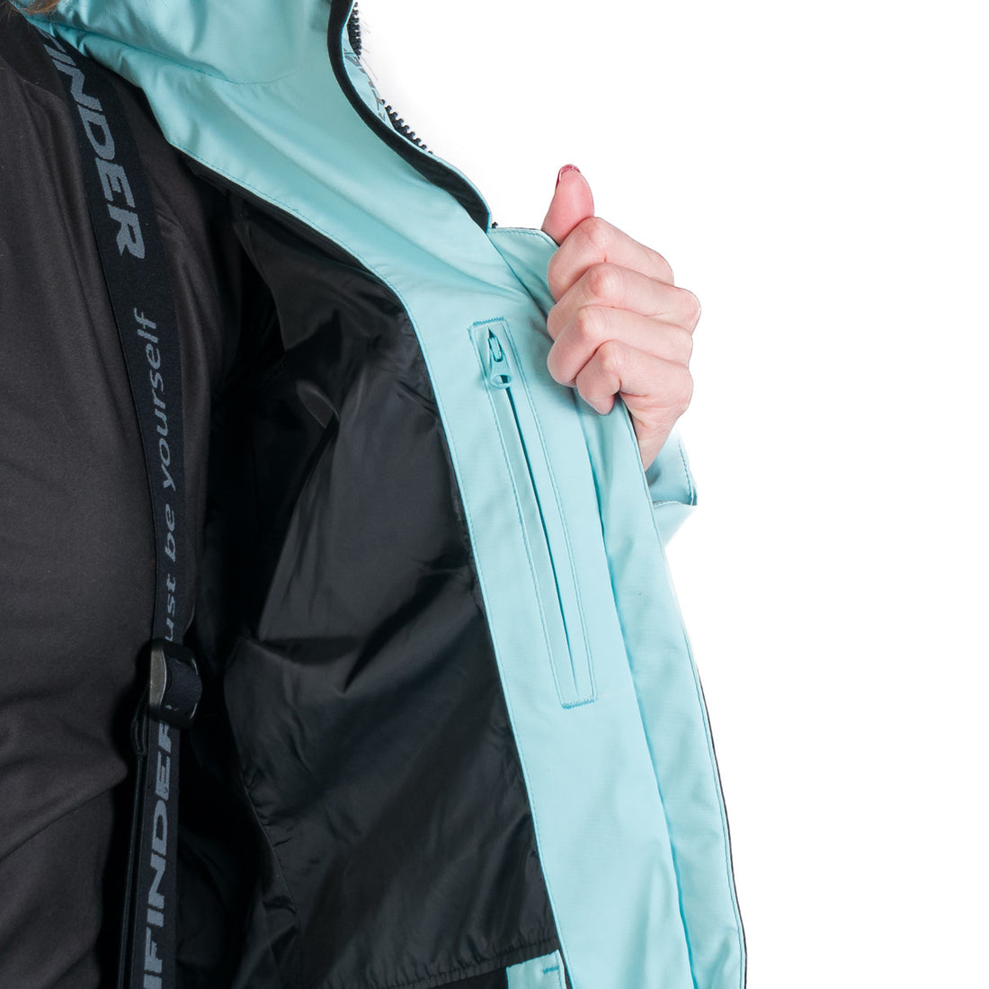 BU-6256SNW women's ski insulated trendy jacket with fur KELLIE