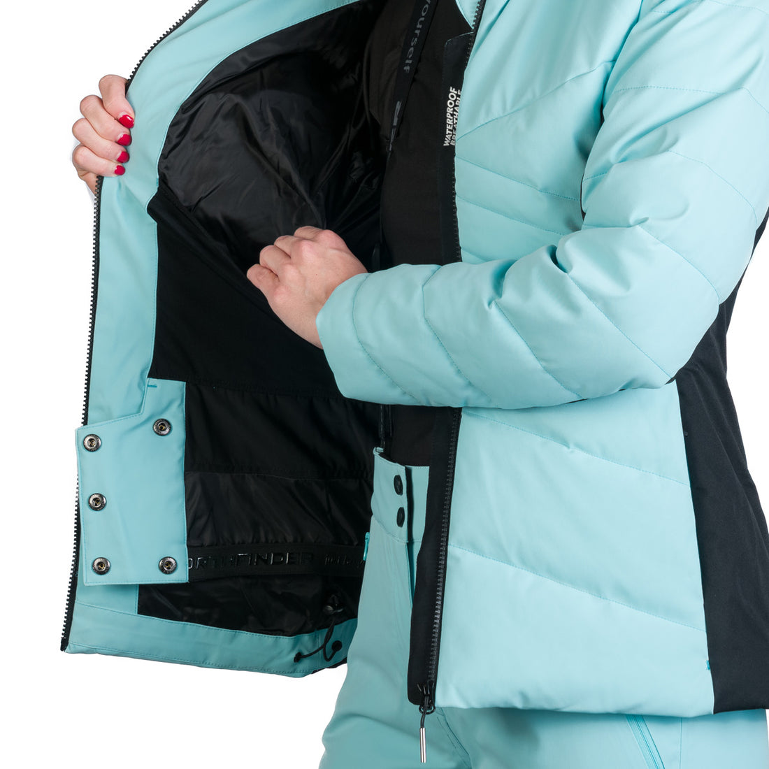 BU-6256SNW women's ski insulated trendy jacket with fur KELLIE